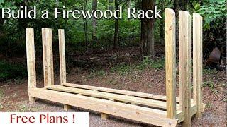 How To Build a Double Deep Firewood Storage Rack - Free Plans