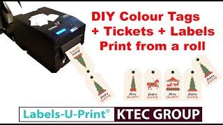 DTM-PRINT CX86e - DIY make your own colour tags, tickets, labels - KTEC GROUP UK