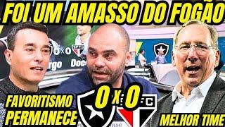 "FOI UM AMASSO DO BOTAFOGO" RIZEK RASGA ELOGIOS AO FOGÃO MES O COM EMPATE