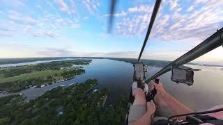 Nano Gyrocopter flight learning to fly