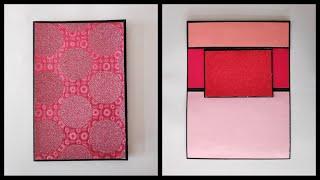 handmade valentine's day card 2021 | Valentine's scrapbook ideas | slider card | secret message card