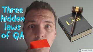 Unwritten LAWs of QA | You should know these !!!  #qaguy