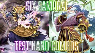 YUGIOH Six Samurai Test Hand Combos   Oct 2024