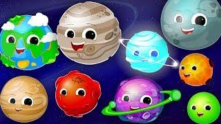 Planets Song | Learn the Planets | Nursery Rhyme | Kids Songs