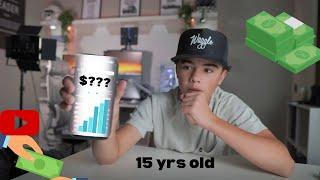 HOW MUCH YOUTUBE HAS PAID ME AT 15 YEARS OLD (IN 5 MONTHS)