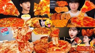 BEST ASMR *PEPPERONI PIZZA* MUKBANGERS SATISFYING PEPERONI PIZZA MUKBANG BIGBITE EATING SOUNDS