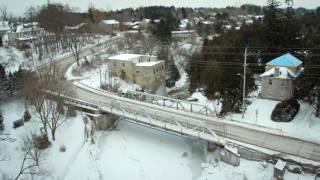 Aerial Elora and Fergus in the Winter!