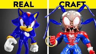 Sonic + Spider-Man = Monster! ️ What Happens When You Merge Two Heroes?  Free Crafts