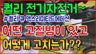 전기자전거 배달~ 퀄리 전기자전거 고질병 및 예방법!!! 퀄리 큐 맥스 리미티드 에디션~~