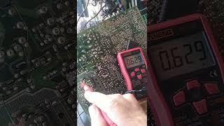 Cara Memperbaiki TV Blank Dengan Mengukur Tegangan Output Travo Switching
