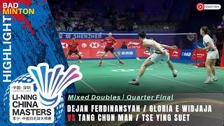 Dejan Ferdinansyah/Gloria Emanuelle Widjaja vs Tang Chun Man/Tse Ying Suet ( QF ) China Masters 2024