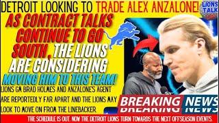 DETROIT LIONS ARE LOOKING TO POSSIBLY TRADE ALEX ANZALONE. ONE TEAM HAS EMERGED AS A STRONG OPTION.