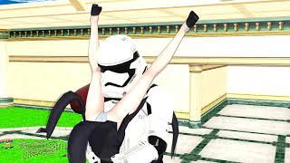 MMD Ryona: StormTrooper tombstone piledriver