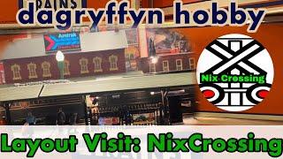 Layout Visit: NixCrossing. 30 Minute Train Run featuring Nix trains and layout