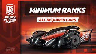 Asphalt Legends Unite - DRIVE SYNDICATE 10 - Minimum Required Ranks & Blueprints of All Cars