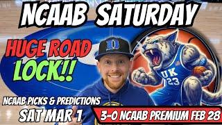 College Basketball Picks Today Saturday 3/1/2025 | Free NCAAB Best Bets & Predictions
