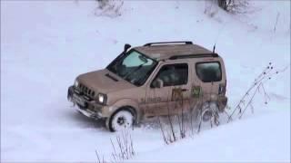 JIMNY  вверх на ледяную горку _ туда не заезжал НИКТО лишь только квадрики СПУСКАЛИСЬ