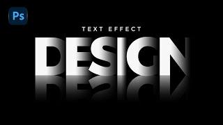 Overlapping Shadow Text Effect With Reflection in photoshop | Shadow Text Effect | Adobe  Photoshop