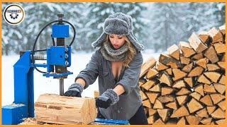 Fastest Automatic Firewood Processing Machine | Modern Wood Cutter and Splitter Machines #27