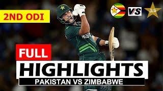 PAKISTAN VS ZIMBABWE FULL HIGHLIGHTS 2ND ODI MATCH 2024 | PAK VS ZIM