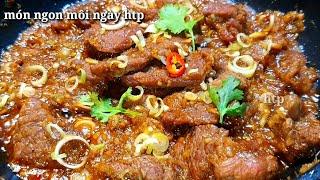 Cách làm BÒ KHO SẢ ỚT mềm ngon | món ngon mỗi ngày htp