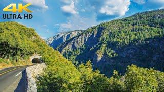 Yosemite Valley Scenic Mountain Drive 4K | Yosemite National Park, California