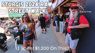 STURGIS Rally 2024 Main Street WALKING!!