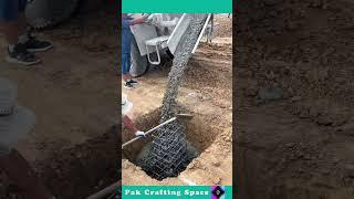 The Process Of Putting Gravel Into The Ground