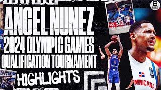 Angel Nunez Olympic Games Qualification Tournament 2024 Basketball Highlights  Dominicana NT