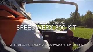 Speedwerx 800 Big Bore Arctic Cat Wildcat Sport vs. Stock 700 Drag Race POV