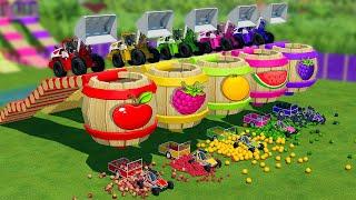 TRANSPORTING FRUITS WITH CLAAS WHEEL LOADERS AND MINI TRAILERS - Farming Simulator 22