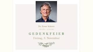 Gedenkfeier Ernst Schrott, am 05.11.2021