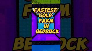 Fastest gold farm in minecraft bedrock!