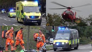 HEMS Landing | London Air Ambulance HEMS landing with sirens