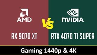 RX 9070 XT vs RTX 4070 TI SUPER