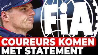 F1-coureurs komen met statement na straf Verstappen | GPFans News