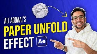 SECRET REVEALED: How Ali Abdaal Creates Paper Unfold Animations! - After Effects Tutorial 2024