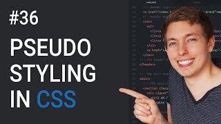 36: CSS Pseudo Elements and Classes | Style Part of an Element | Learn HTML and CSS | Full Course