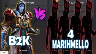 B2K VS 4 PRO MARSHMELLO PLAYERS | AWM GOD VS 4 MARSHEMLLO - BEST ROOM EVER