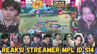 RRQ HOSHI PASTIKAN UPPER BRACKET? REAKSI STREAMER RRQ HOSHI VS DEWA UNITED INDONESIA MPL ID S14!