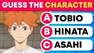 GUESS THE HAIKYUU CHARACTER  HAIKYUU QUIZ  ANIME QUIZ