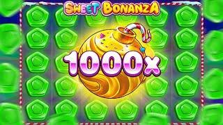 АХ*ЕТЬ!!! СХОДУ ПОЙМАЛ БОМБУ 1000 X В SWEET BONANZA 1000 / ЗАНОСЫ НЕДЕЛИ