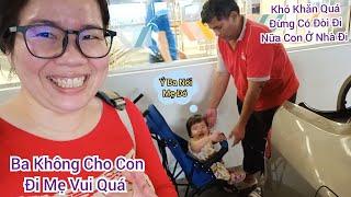 Vừa Trở Về Ba Vội Vã Chỡ Hai Mẹ Con Đi Ăn Giữa Trời Mưa Tầm Tã, Đi Mua Sắm A Jun Tò Mò Với Mọi Thứ