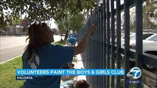 ALLBRiGHT Painting "Paints-It-Forward" at The Boys & Girls Club of San Fernando Valley