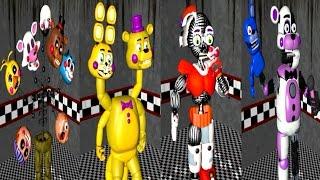 All Damaged Animatronics & Jumpscares || Five Nights At Gipsy's