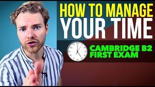 HOW to ORGANISE YOUR TIME! - Cambridge B2 First Exam TIME MANAGEMENT