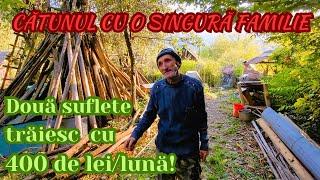 GURGUIATA, cătunul de basm ascuns în pădure. Singura familie  supraviețuiește cu 400 de lei/lună!