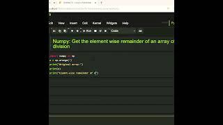 #python Get the element wise reminder of an array of division