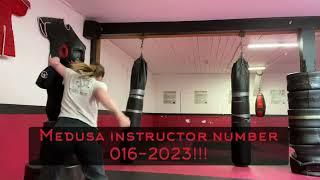 Amy Ashdown… the First Female Medusa Edged Weapons System Instructor!!!