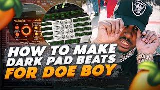 How To Make Dark PAD Beats for DOE BOY Like Southside (Doe Boy, 808 Mafia) | FL Studio 20 Tutorial